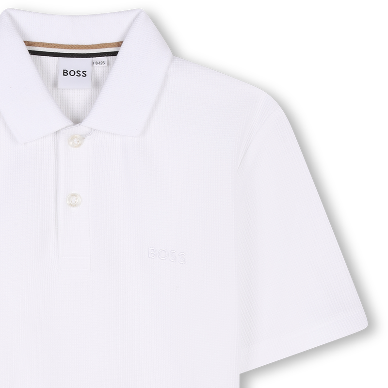 Cotton Short-Sleeved Polo BOSS 
                        BOY
