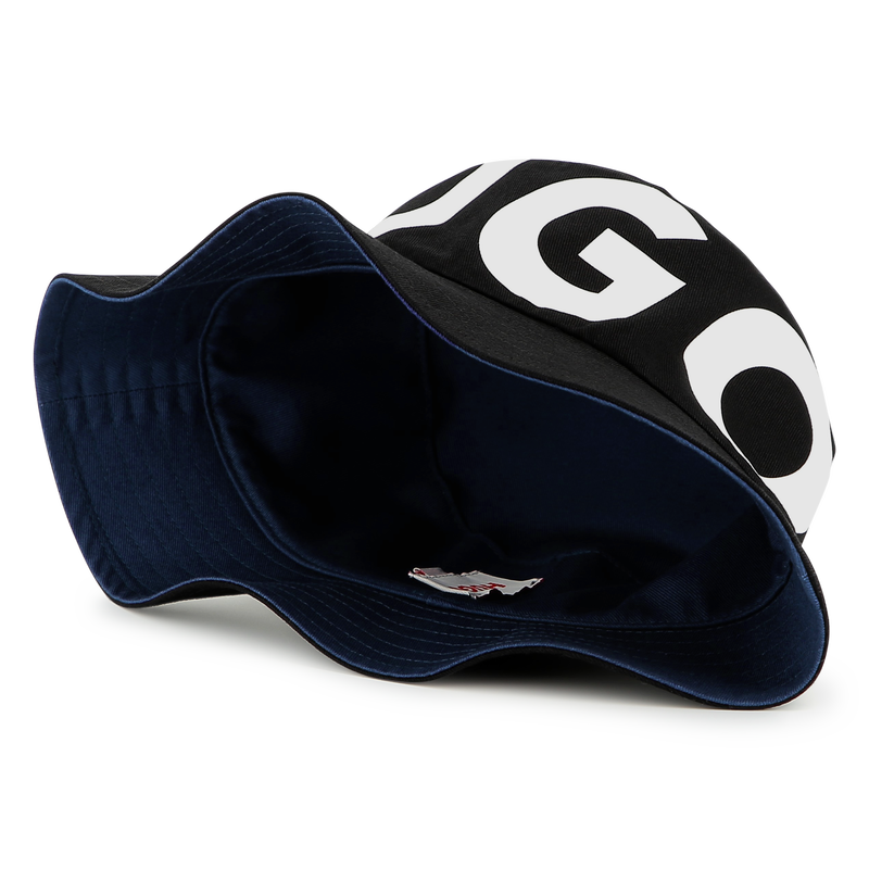 Reversible twill bucket hat HUGO 
                        BOY