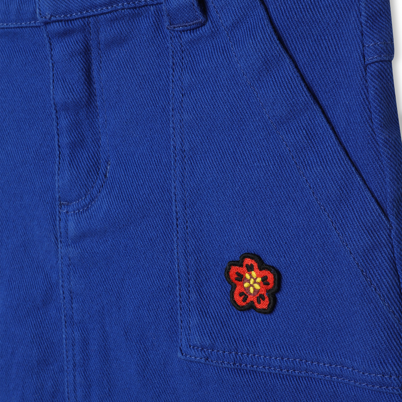 Cotton adjustable-waist skirt KENZO KIDS 
                    GIRL