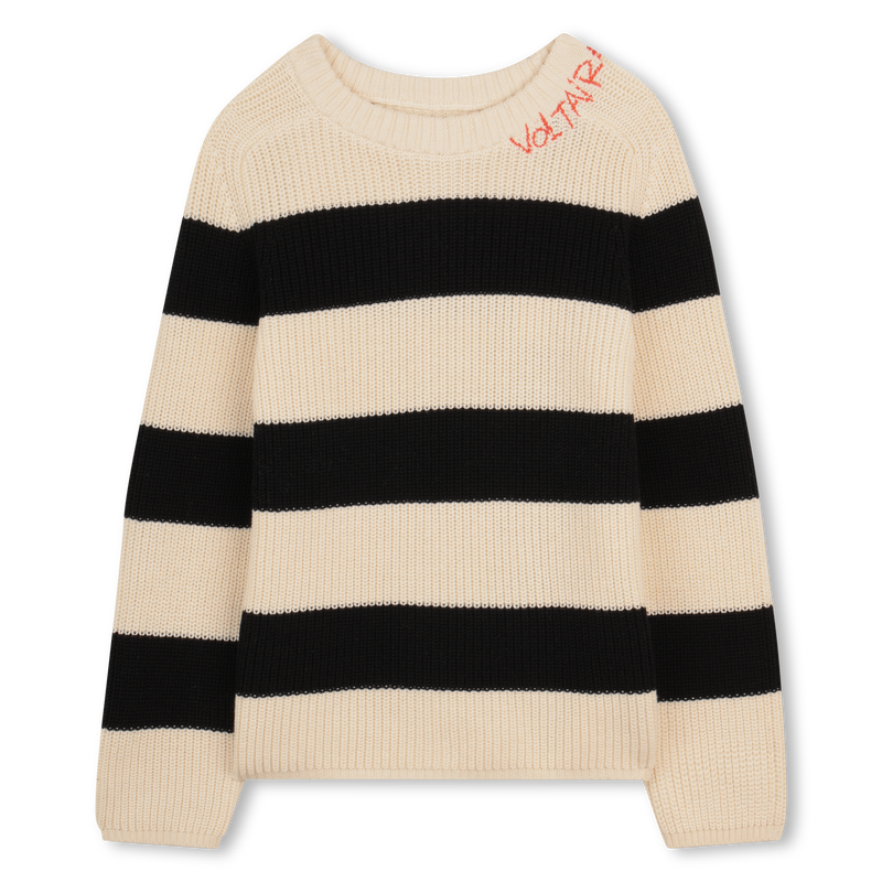 Striped Round Neck Sweater ZADIG & VOLTAIRE 
                        BOY