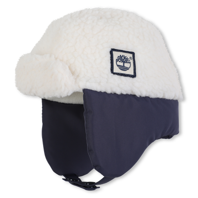 Fleece hat with logo badge TIMBERLAND BOY