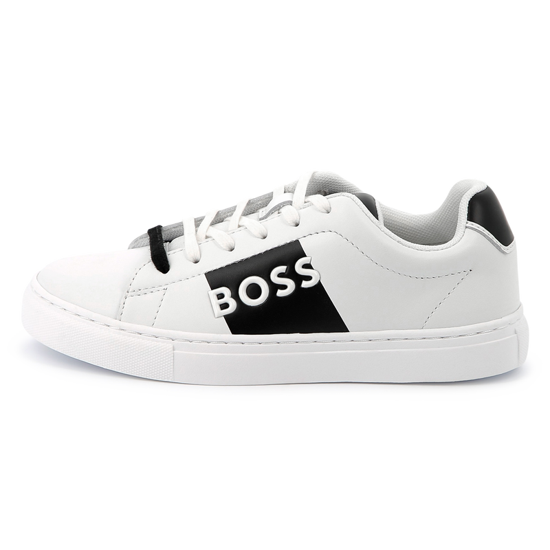 Lace-up leather sneakers BOSS 
                        BOY
