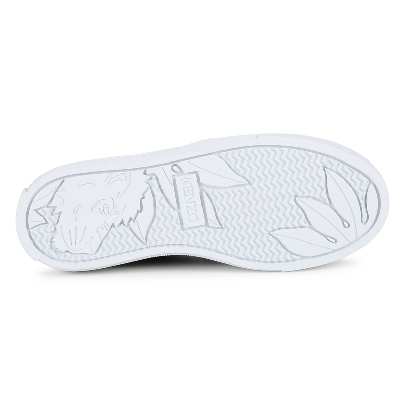 Embroidered Tiger Slip-On Sneakers KENZO KIDS 
                    UNISEX