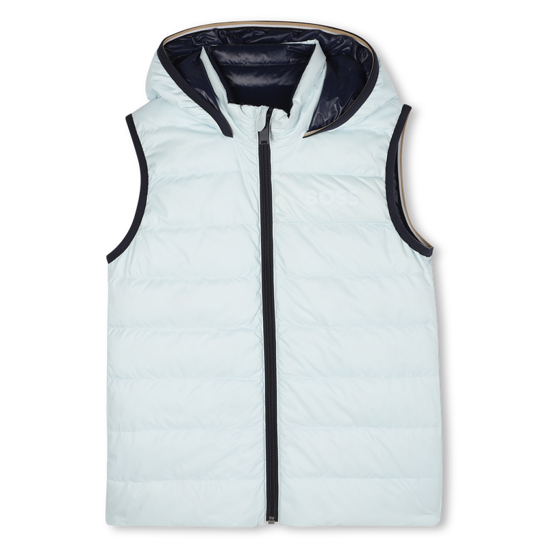 Flann-effect hooded puffer jacket BOSS 
                        BOY