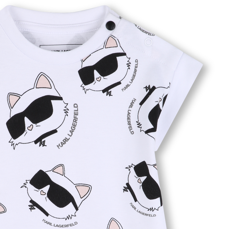 Short-Sleeved Dress KARL LAGERFELD KIDS 
                        GIRL