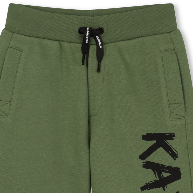 Cotton Bermuda Shorts KARL LAGERFELD KIDS 
                        BOY