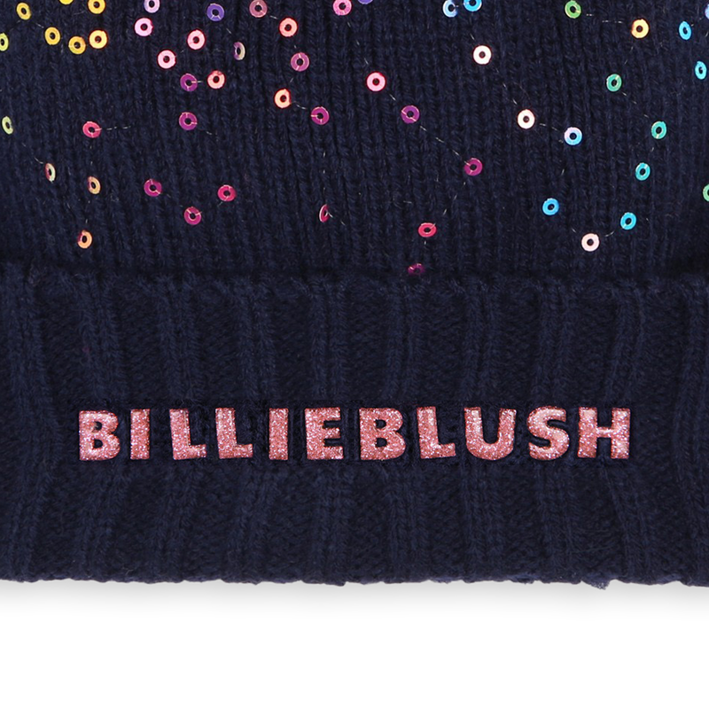 Sequin Pom-Pom Beanie BILLIEBLUSH 
                    GIRL