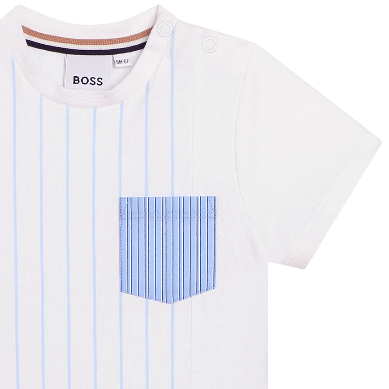Short-sleeved cotton T-shirt BOSS 
                    BOY