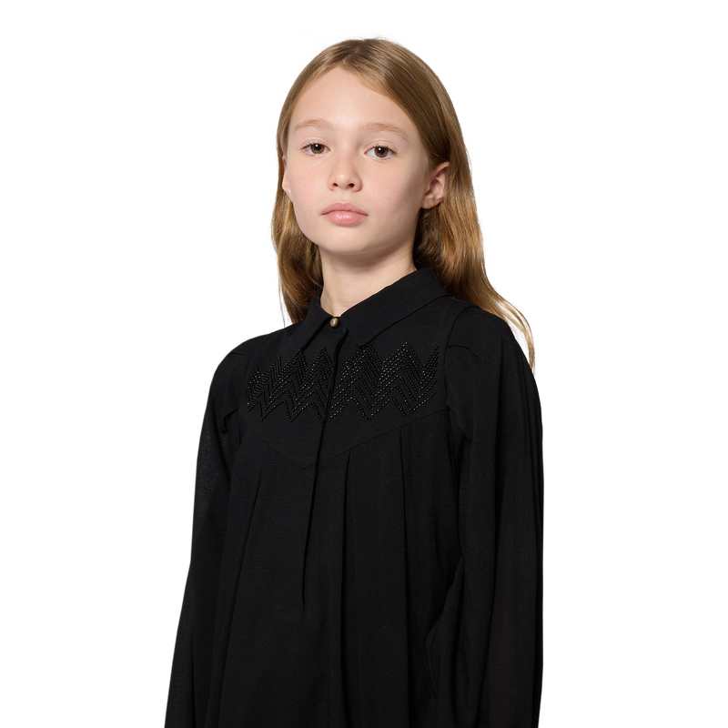 Embroidered print dress LANVIN 
                        GIRL