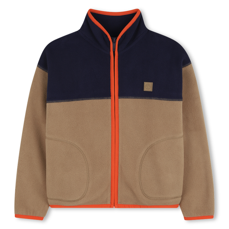 Two-tone fleece cardigan TIMBERLAND 
                        BOY