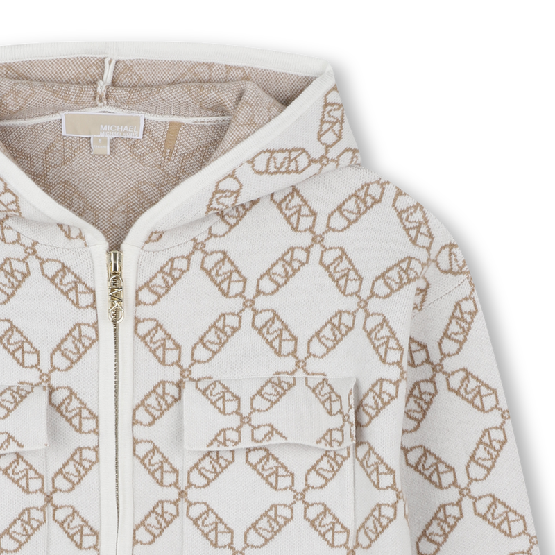 Hooded cardigan MICHAEL KORS 
                        GIRL
