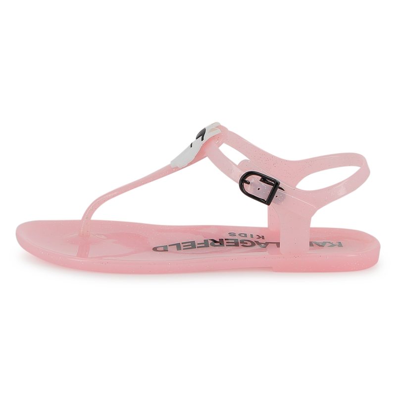 SANDALS WITH ADJUSTABLE STRAPS KARL LAGERFELD KIDS 
                        GIRL