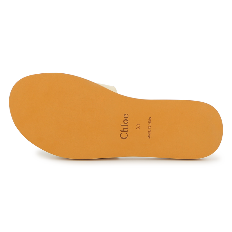 Sheepskin Leather Slides CHLOE 
                        GIRL