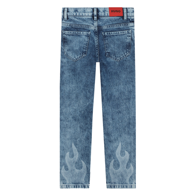 Flame pocket jeans outlet