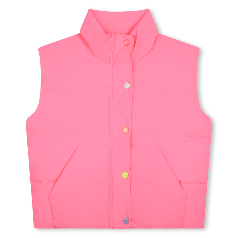 Pink puffer vest