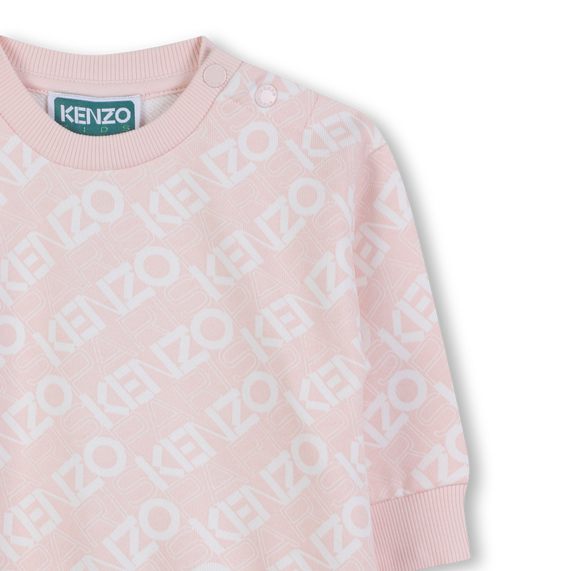 Printed fleece dress KENZO KIDS 
                        GIRL