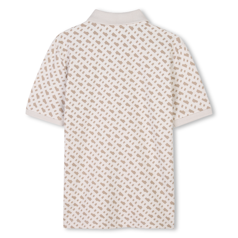 Printed straight polo shirt BOSS 
                        BOY