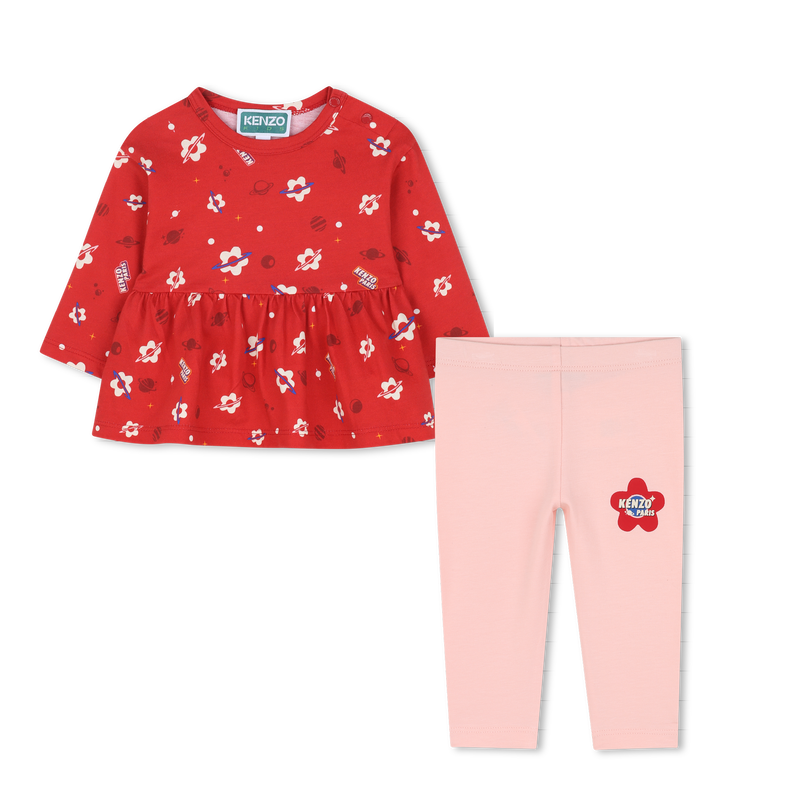 T-shirt and legging set KENZO KIDS 
                        GIRL