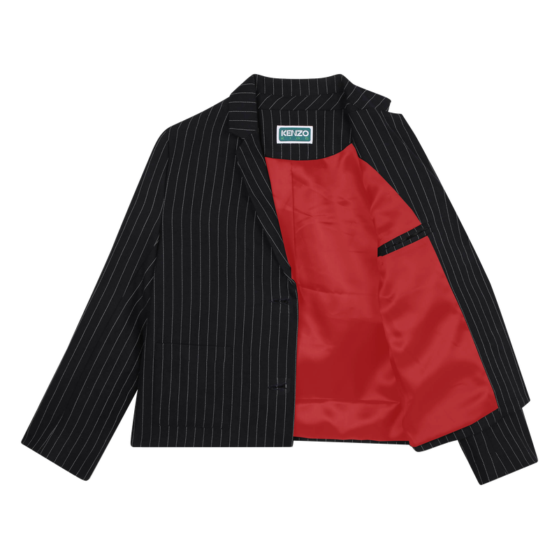 Striped flannel blazer KENZO KIDS 
                    GIRL
