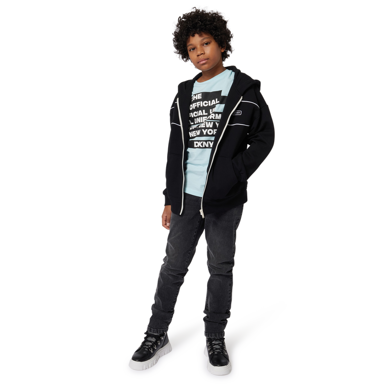 Zipped Jersey Sweatshirt DKNY 
                    UNISEX