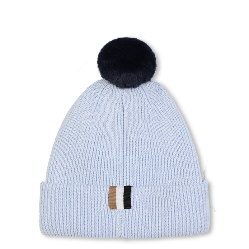 Knitted hat with pompom BOSS 
                    BOY