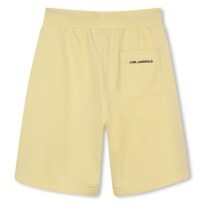 Cotton Bermuda Shorts KARL LAGERFELD KIDS BOY
