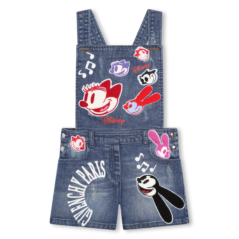 Disney patched denim overalls GIVENCHY 
                    GIRL