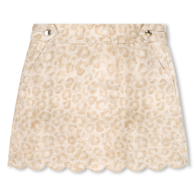Short skirt with leopard print CHLOE GIRL
