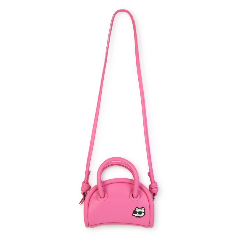 Zip-Up Coated Fabric Handbag KARL LAGERFELD KIDS 
                    GIRL
