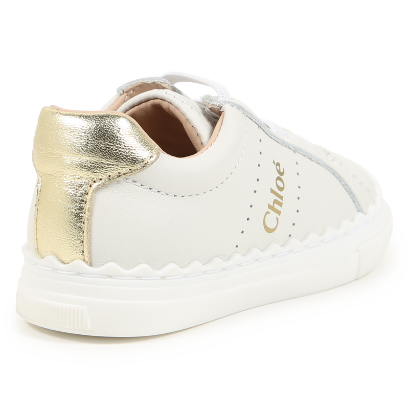 Lace-Up Leather Sneakers CHLOE 
                    GIRL