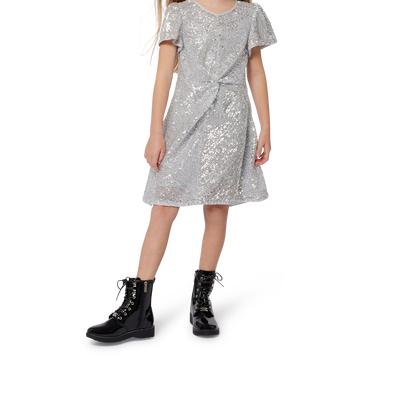 Sequin Zip-Up Dress MICHAEL KORS GIRL