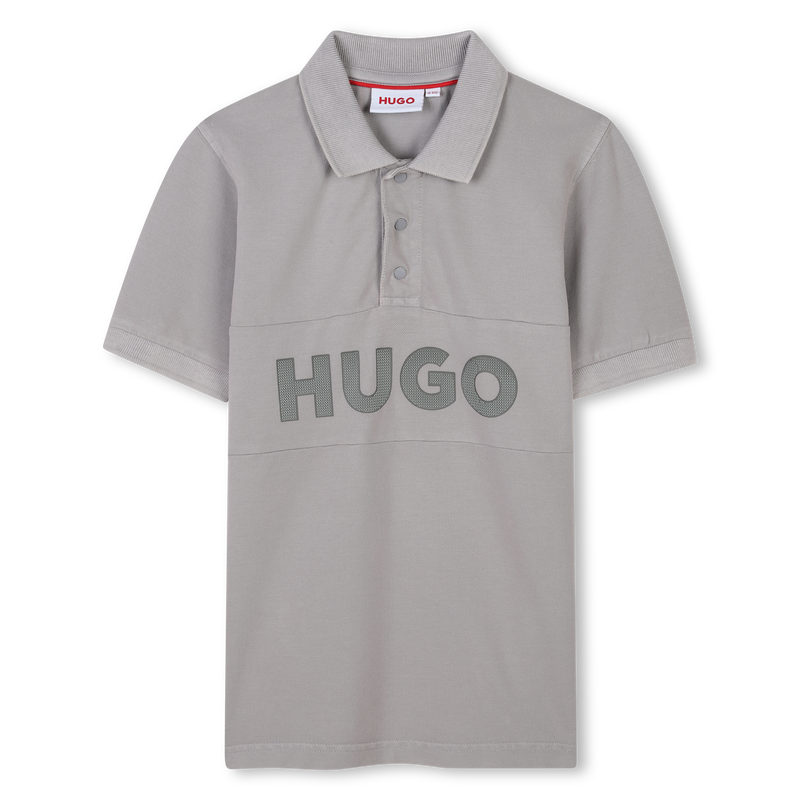 Short-sleeved piqué polo shirt HUGO 
                    BOY