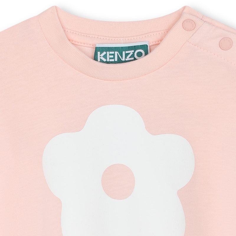 Short-sleeved cotton T-shirt KENZO KIDS 
                    GIRL
