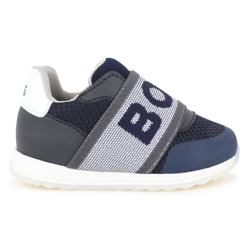 Sneakers with branded elastic BOSS 
                    BOY