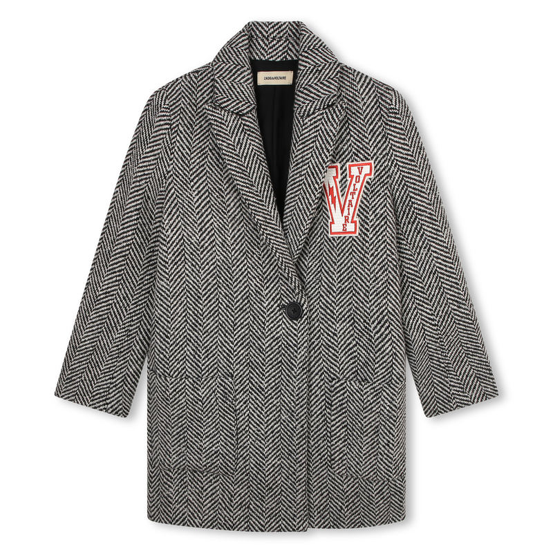 Herringbone-print coat ZADIG & VOLTAIRE 
                    GIRL