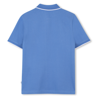 Plain cotton piqu&eacute; polo shirt BOSS BOY