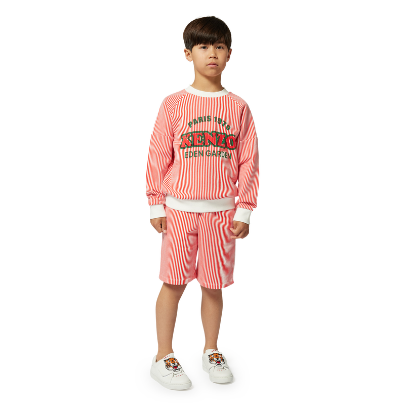 Striped cotton Bermuda shorts KENZO KIDS 
                    BOY
