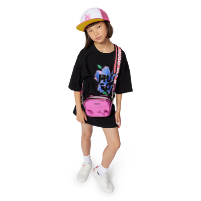 Adjustable bi-material cap HUGO GIRL