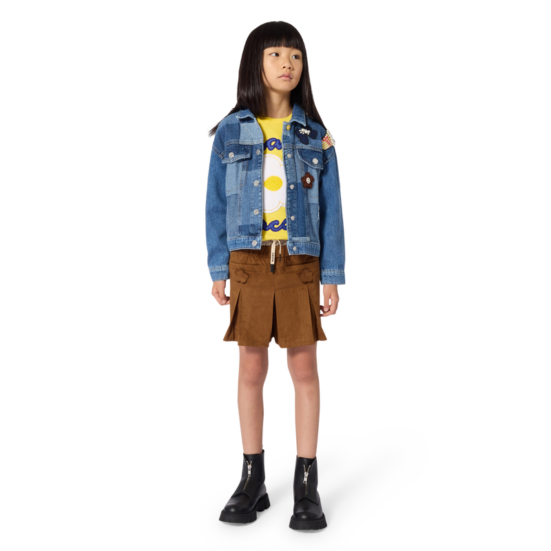 Suede skort MARC JACOBS 
                        GIRL