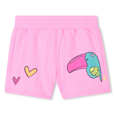 Fleece shorts with motif BILLIEBLUSH GIRL