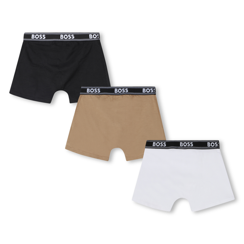 Pack of 3 jersey boxer briefs BOSS 
                    BOY