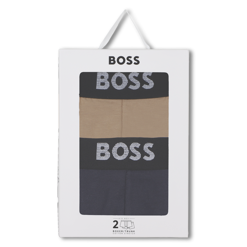 Pack of 2 jersey boxer briefs BOSS 
                    BOY