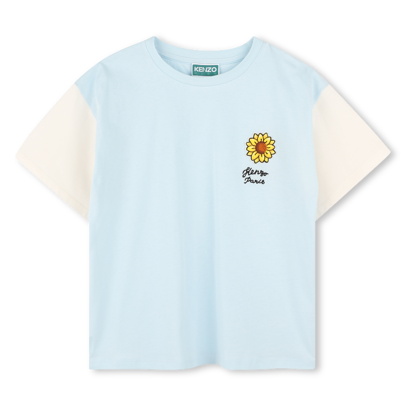 T-shirt with contrast sleeves KENZO KIDS 
                        BOY
