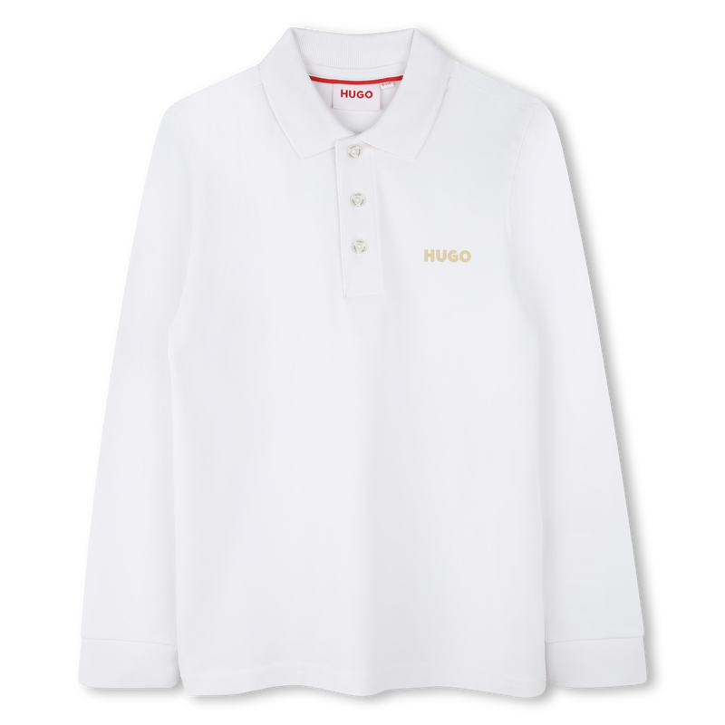 Long-Sleeved Polo Shirt HUGO 
                    BOY