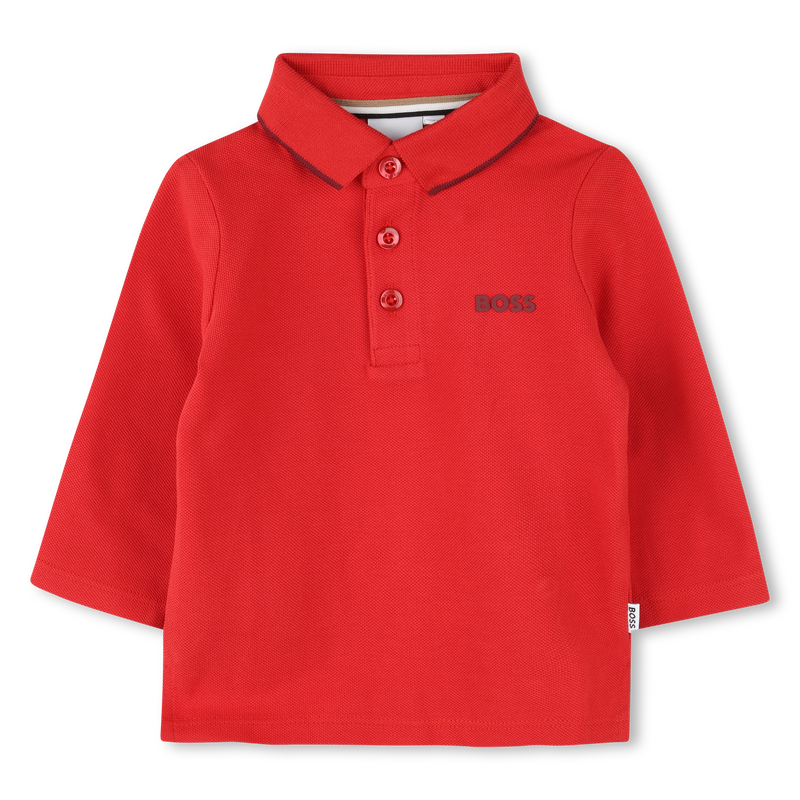 Cotton Piqu&eacute; Polo BOSS 
                        BOY