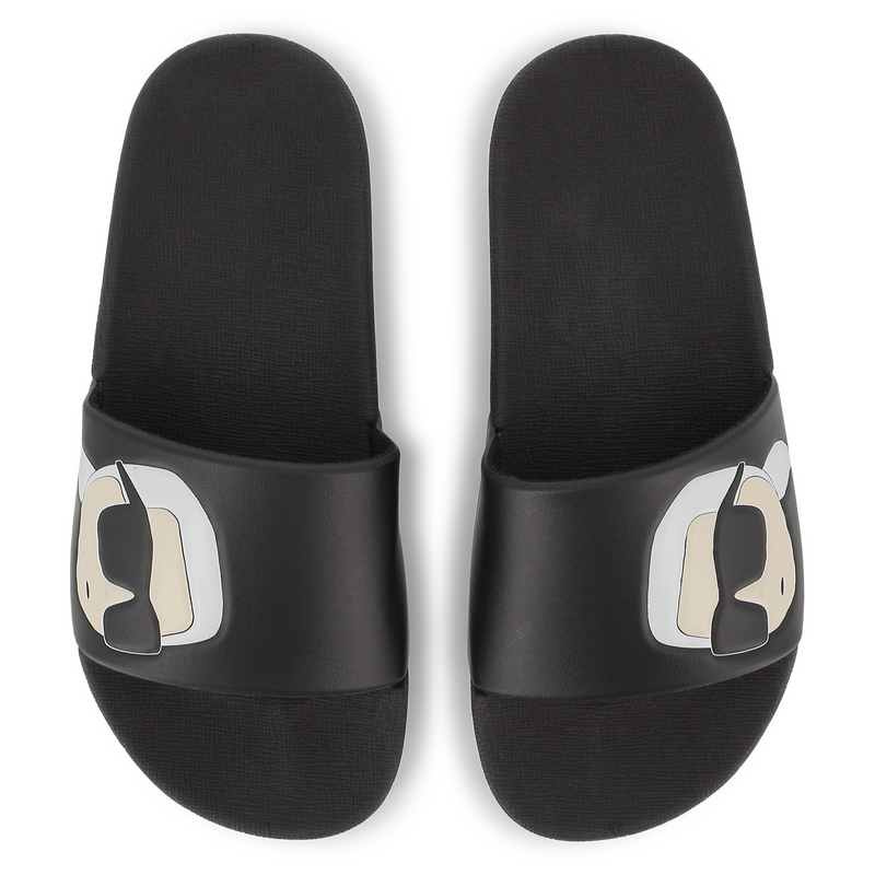 Sliders with design KARL LAGERFELD KIDS 
                        BOY