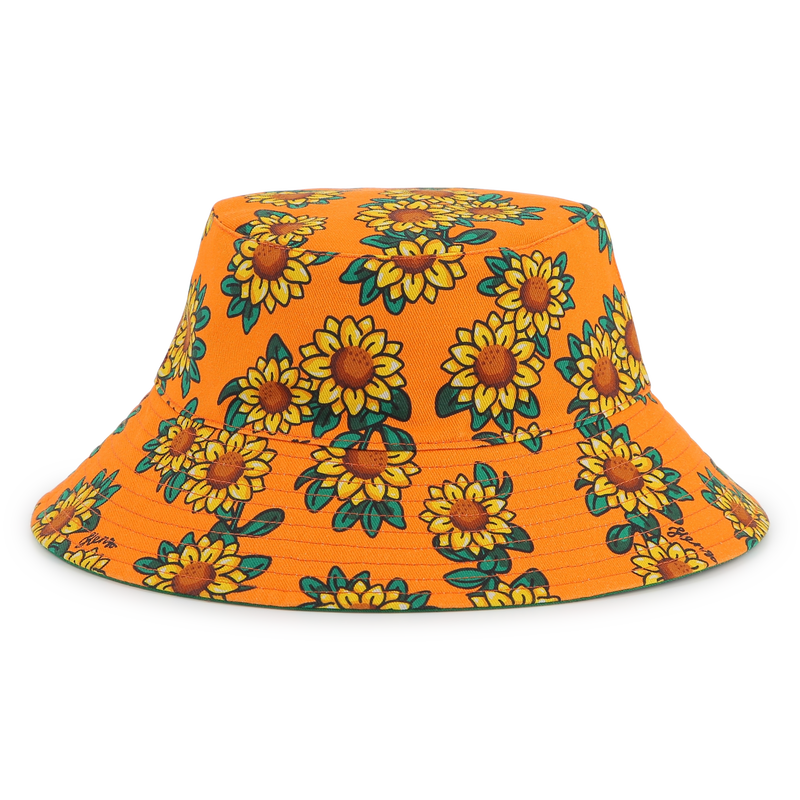 Reversible cotton bucket hat KENZO KIDS 
                        UNISEX