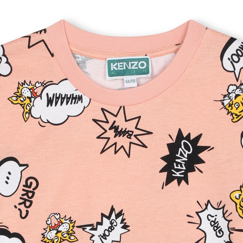 All-over logo print t-shirt KENZO KIDS 
                    GIRL