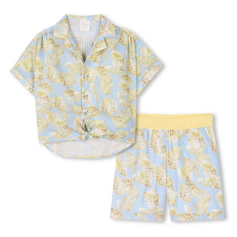 Seashell shirt and shorts GIVENCHY 
                    GIRL