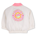 Crinkled Texture Bomber Jacket BILLIEBLUSH 
                    GIRL